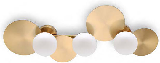 Luma Modern Leuchte Wand mit Fassung G9 Gold 80cm