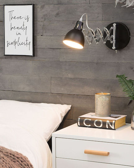 Beliani Classic Lamp Wall Black