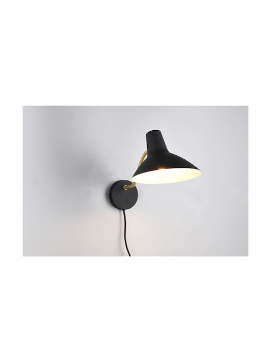 Trio Lighting Modern Lamp Wall Socket with Socket E27 Black 20cm