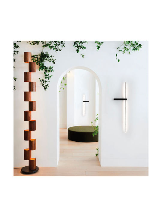 Viokef Modern Lamp Wall with Integrated LED and Warm White Light Black 20x20cm