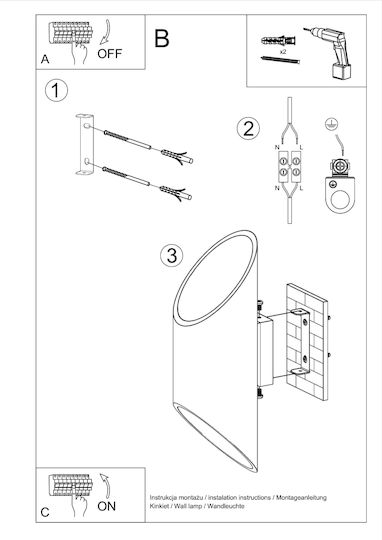 Sollux Penne Single Spot with Socket G9 in White Color