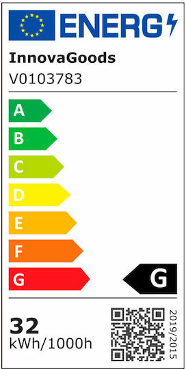 InnovaGoods Smart Dekoratives Tischlicht E14 Lavalampe 10,7x10,7x42cm