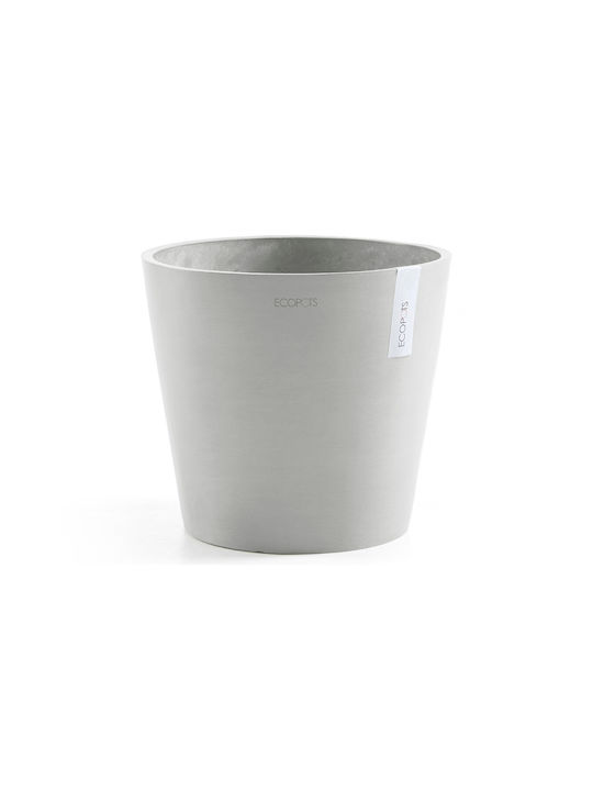 Ecopots Amsterdam Flower Pot Hanging 30x26.5cm White Grey-Granite 74.009.30S