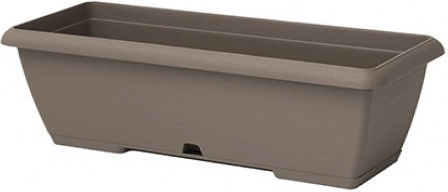 Plastecnic Terrae Кутия за саксии Пластмаса Бежов 40x16.7см.