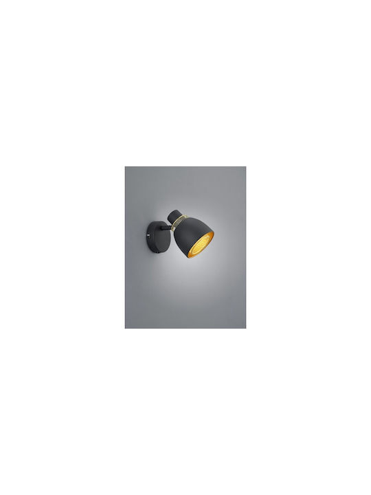 Trio Lighting Single Spot with Socket E14 in Black Color
