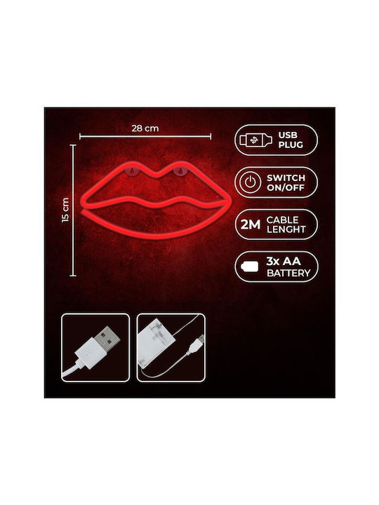 Forever Light Dekorative Lampe Abbildung Rot