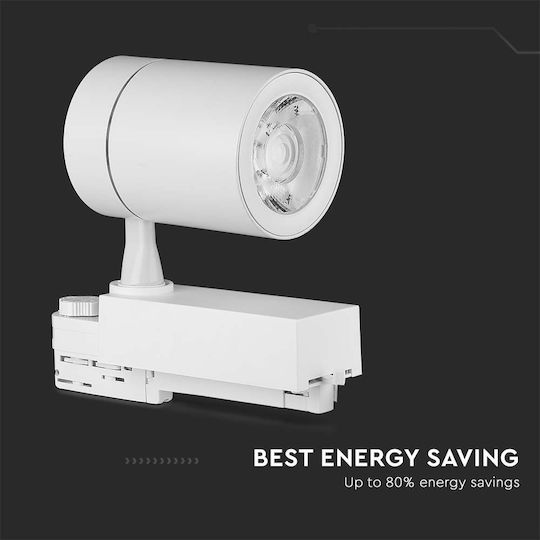 V-TAC Μονό LED Θερμό Λευκό Σποτ σε Λευκό Χρώμα