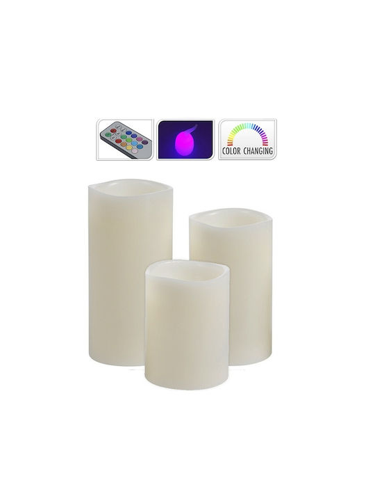 Decorative Lamp Wax Polish White 3pcs