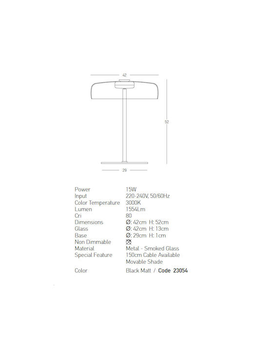 Zambelis Lights Διακοσμητικό Φωτιστικό LED Θερμό Λευκό 3000K 42x42x52εκ.