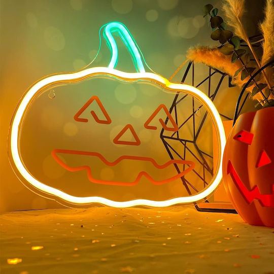 TelForceOne Neon Lămpi Decorative Pentru Masă LED Dovleac