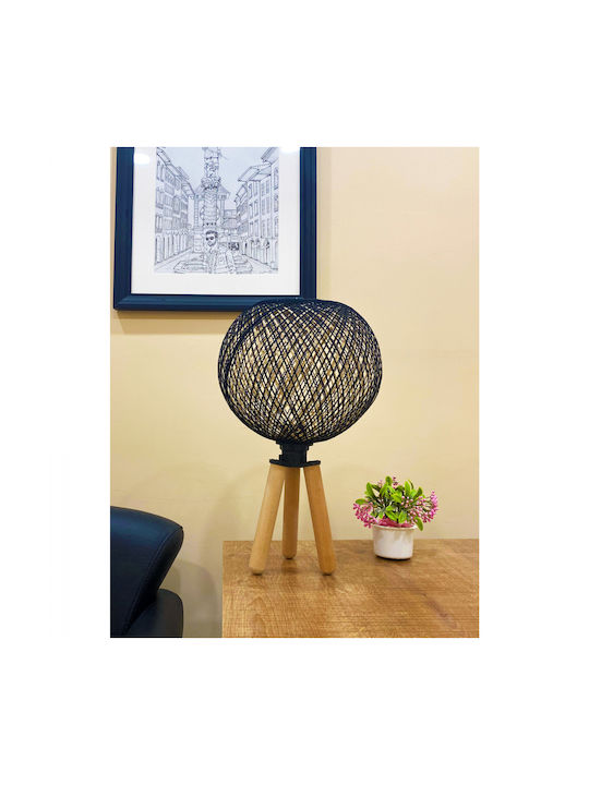 HomeMarkt Lustră Decorativă cu Soclu pentru Bec E27 Negru