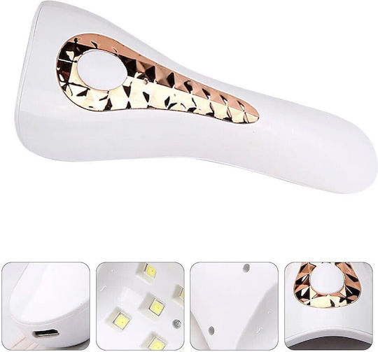 YC01 Lampă pentru Uscare a Unghiilor UV / LED 18W Auriu