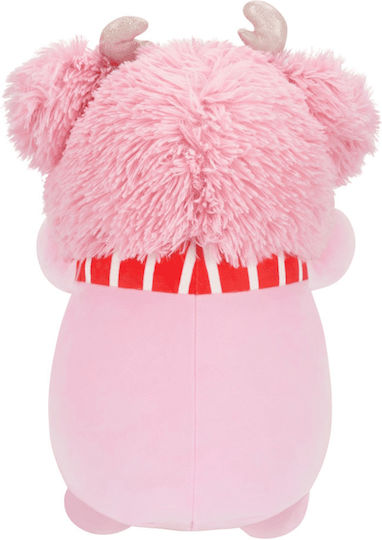 Jazwares Plush Squishmallows HugMees Brina the Pink Bigfoot Christmas for 3+ Years 35 cm