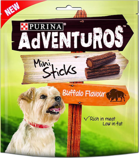 Adventuros Dog Stick Treats with Buffalo and Cereals 90gr