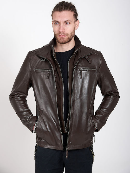 Vainas Sheep Leather Jacket Brown