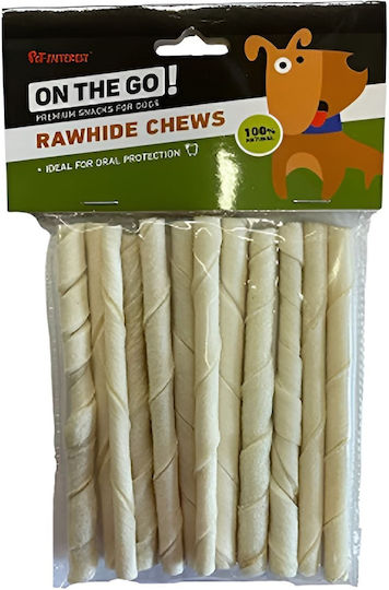 Pet Interest On The Go Rawhide Chews Λιχουδιές σε Stick Σκύλου Μεσαίων Φυλών 12.5εκ. 12τμχ