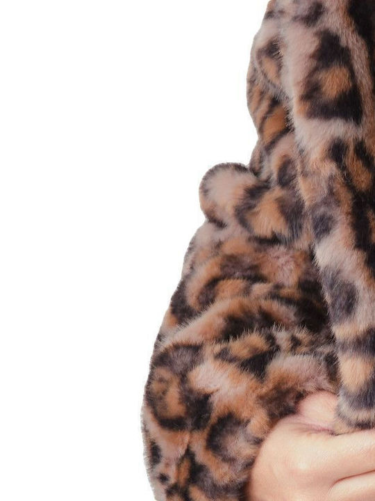 Κοντή Γυναικεία Γούνα Animal Print