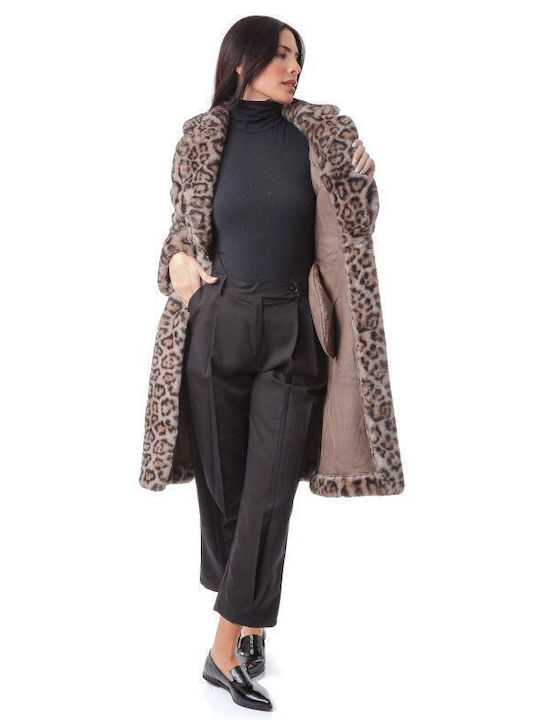 Κοντή Γυναικεία Γούνα Animal Print