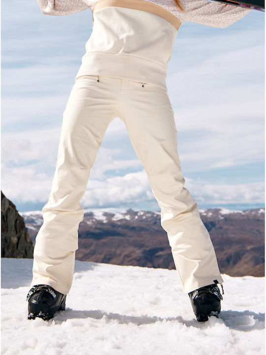 Roxy Rising High 15K ERJTP03272-TDQ0 Γυναικείο Παντελόνι Σκι & Snowboard Soft Shell Μπεζ