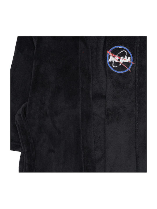 Disney Halat de Baie pentru Copii Black Nasa Black cu Glugă