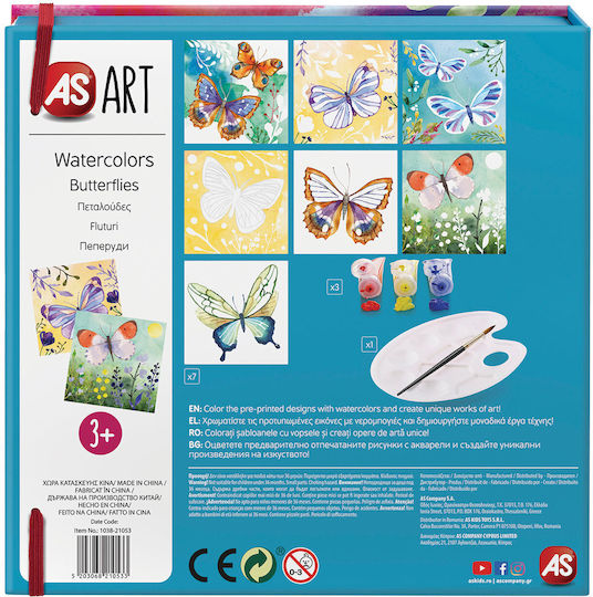 AS Pictură Art Fluturi pentru copii de 3+ ani+ ani