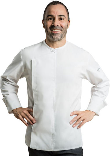 Clement Design Σακάκι Σεφ Λευκό με Japan