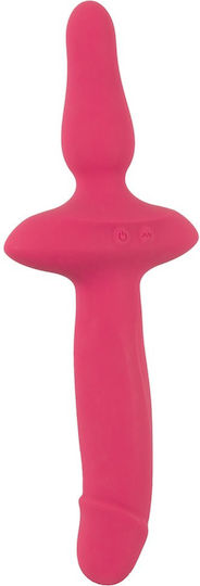 Couples Choice 2in1 Vibrator + Butt Plug Двойна Вибратор с Дистанционно Управление 2см Розов