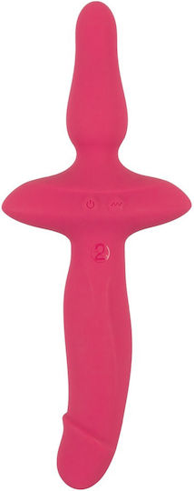 Couples Choice 2in1 Vibrator + Butt Plug Двойна Вибратор с Дистанционно Управление 2см Розов