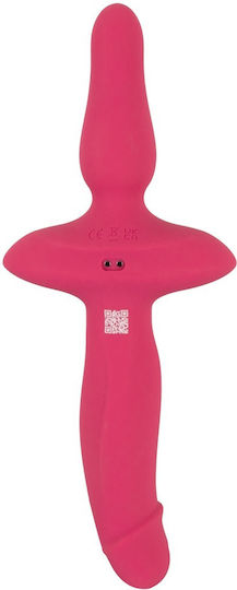 Couples Choice 2in1 Vibrator + Butt Plug Двойна Вибратор с Дистанционно Управление 2см Розов