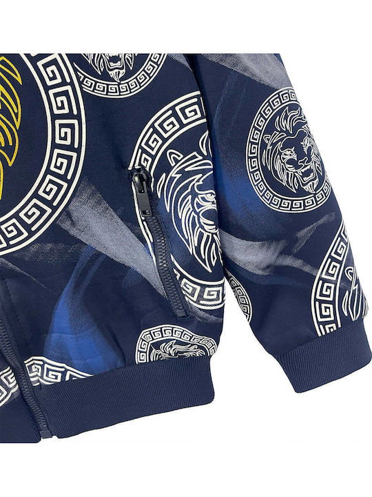 Kids Tracksuit Set With Jacket Blue 2 Pieces