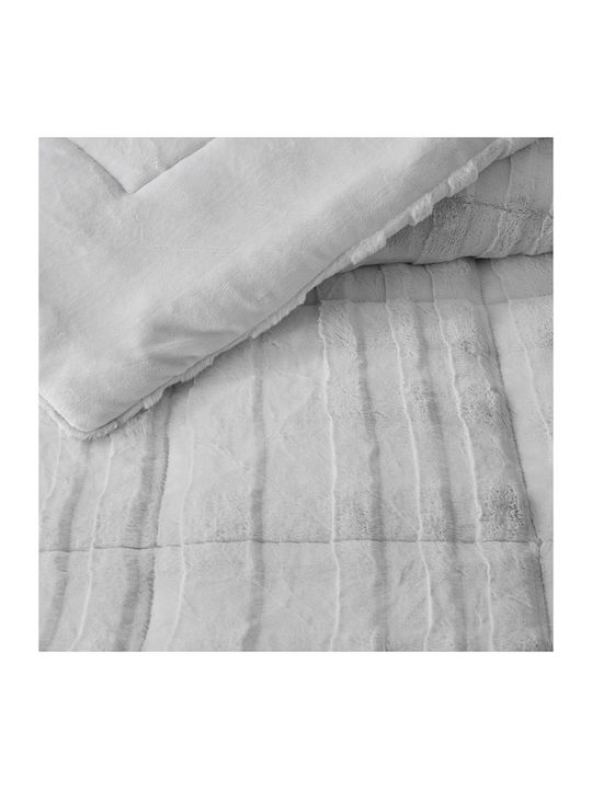Liolios Home Duvet Cover Set Queen 240x260cm Tokyo Grey 3pcs