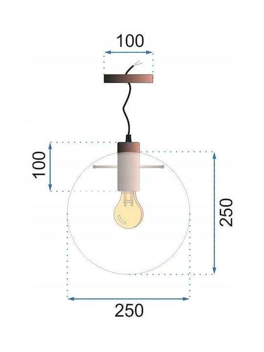 Toolight Pendant Light Rose Gold