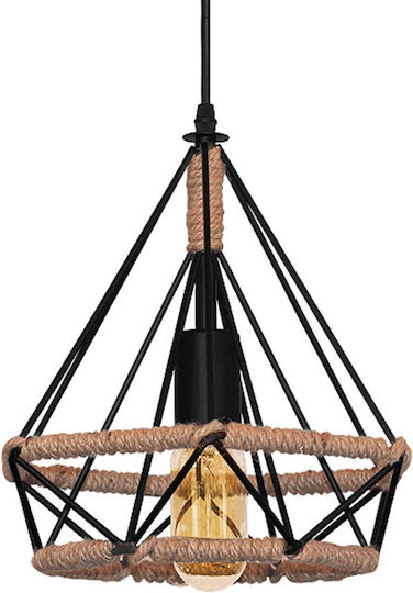 Toolight Κρεμαστό Φωτιστικό Boho με Σχοινί