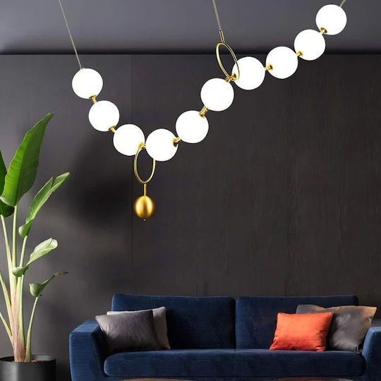Toolight Κρεμαστό Φωτιστικό Χρυσό LED