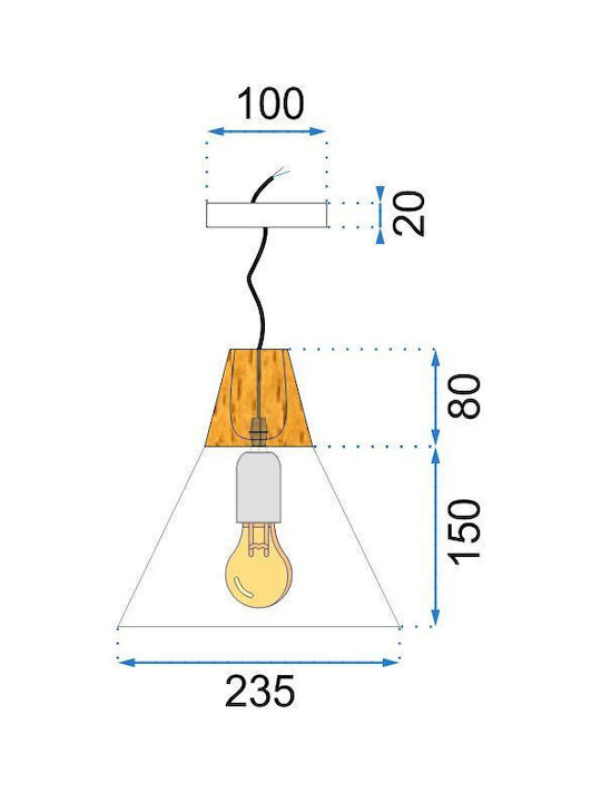 Toolight Lustră Alb cu Dulie E27