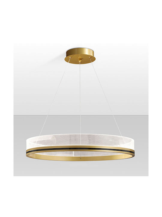 Toolight Κρεμαστό Φωτιστικό Χρυσό LED