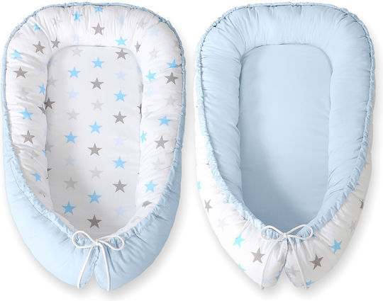 Bobono Baby Nestkissen ars/Blue Hellblau