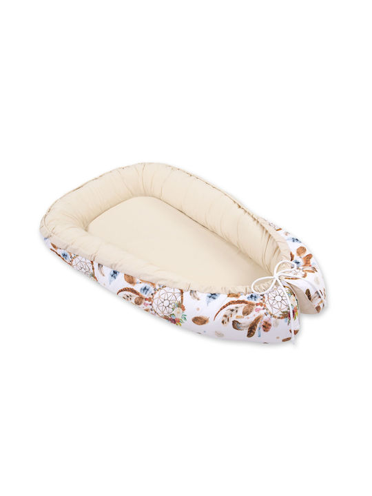 Bobono Βρεφικό Μαξιλάρι Φωλιά White, Beige
