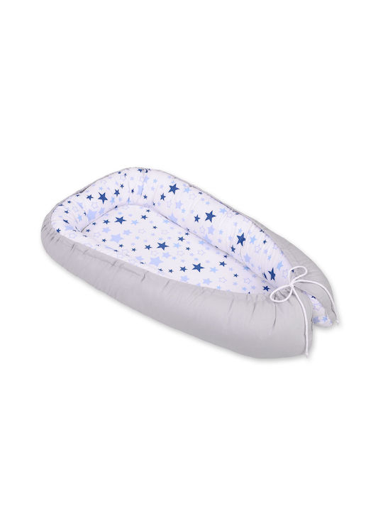 Bobono Βρεφικό Μαξιλάρι Φωλιά White And Blue