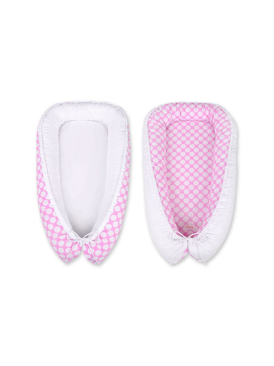 Bobono Βρεφικό Μαξιλάρι Φωλιά Pink, White