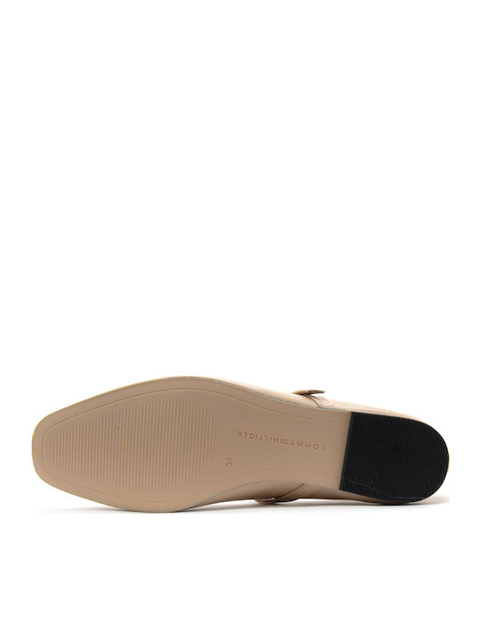 Patent Leather Ballerinas With strap Pink