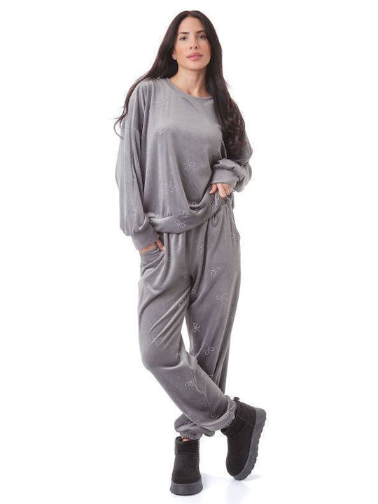 Silia D Sweatsuit Velvet Grey