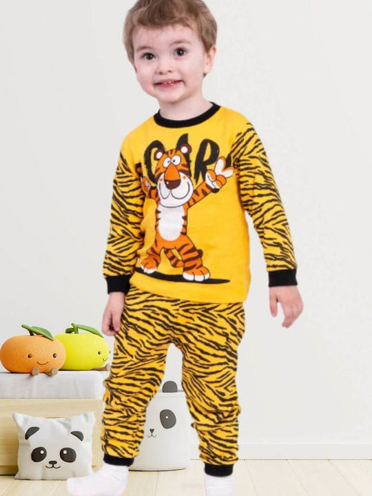 Supermini Kids' Pajamas Winter Yellow