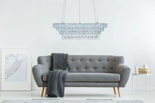 Toolight Κρεμαστό Φωτιστικό LED με Κρύσταλλα