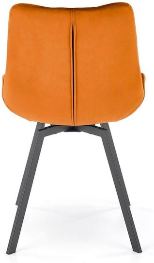 K519 Dining Room Velvet Chair Cinnamon 54x63x86cm