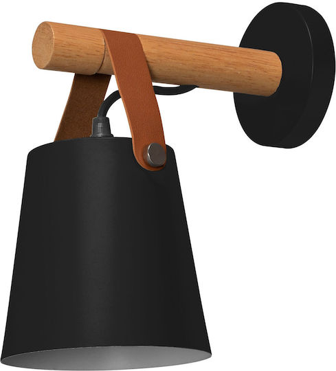 Toolight Leuchte Wand mit Fassung E27 Schwarz