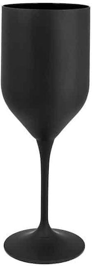 Crystal Bohemia Set of Glasses for White and Red Wine made of Crystal in Black Color 440ml 24pcs