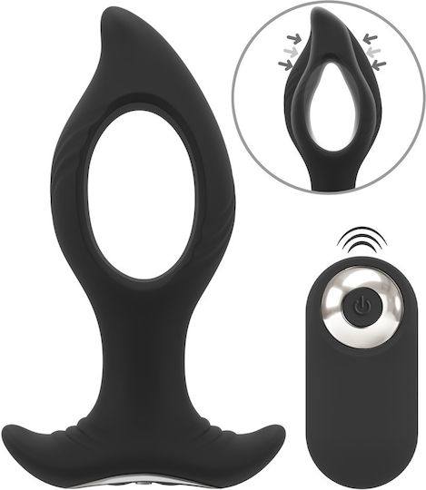 Anos Anal Plug mit Vibration Kabellos Schwarz