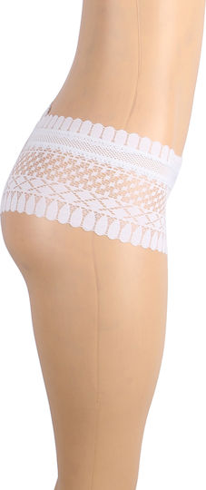 White Sexy Panty Feather Shape Lace