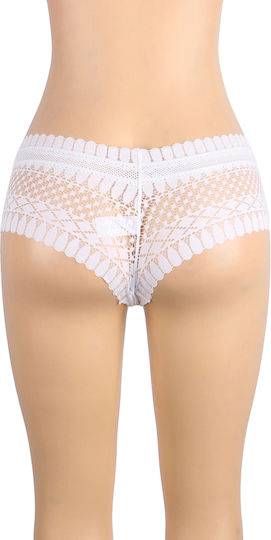 White Sexy Panty Feather Shape Lace